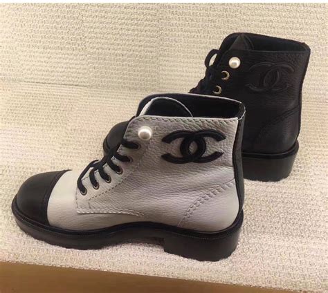 new season chanel boots|chanel black canvas heel boots.